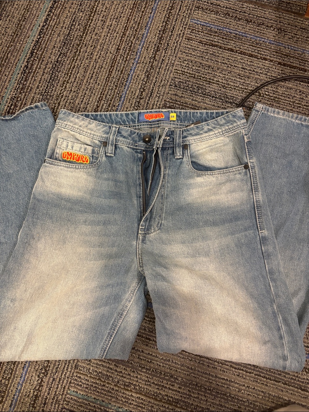 Light Blue Relaxed Men's Jeans